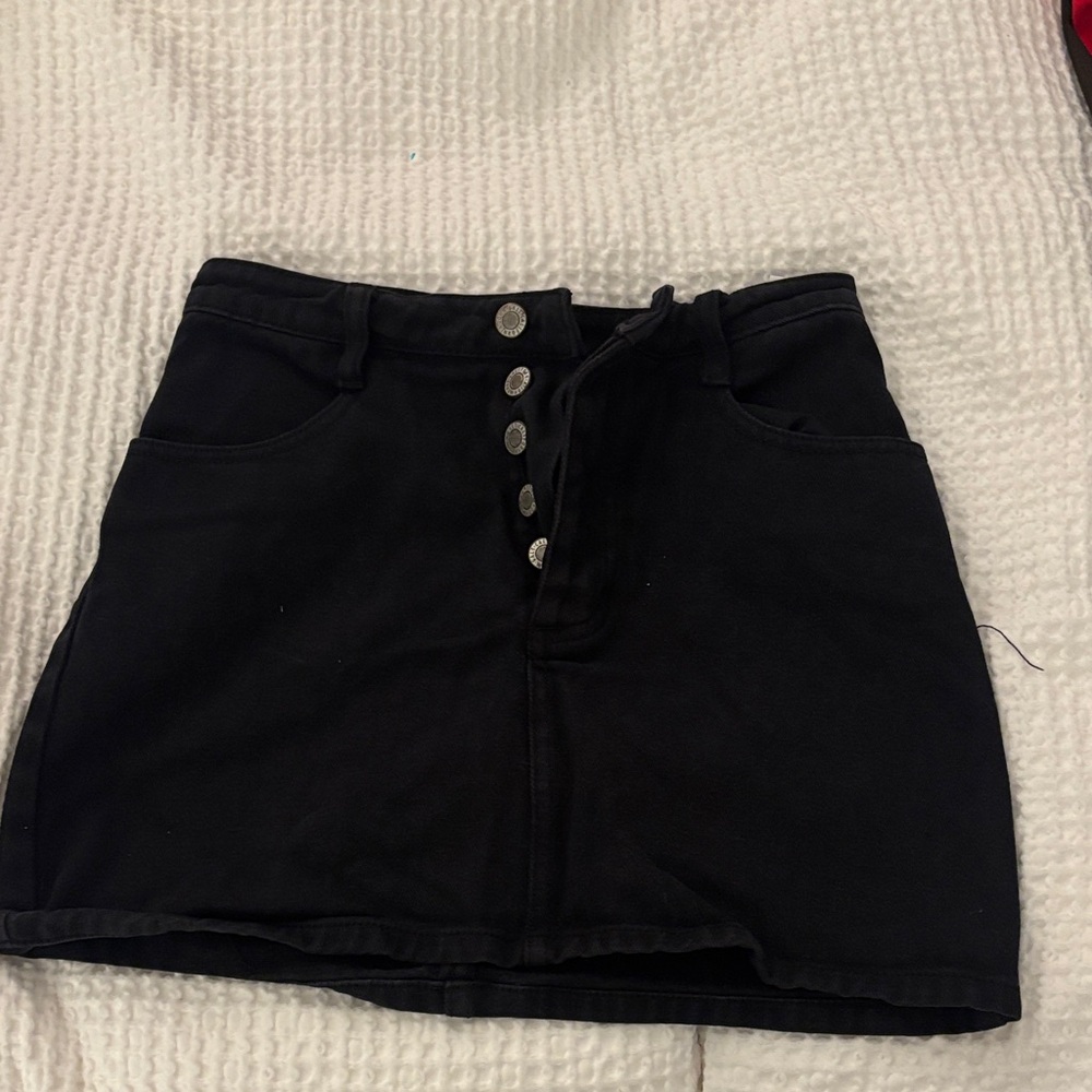Brandy Melville Black Mini Skirt